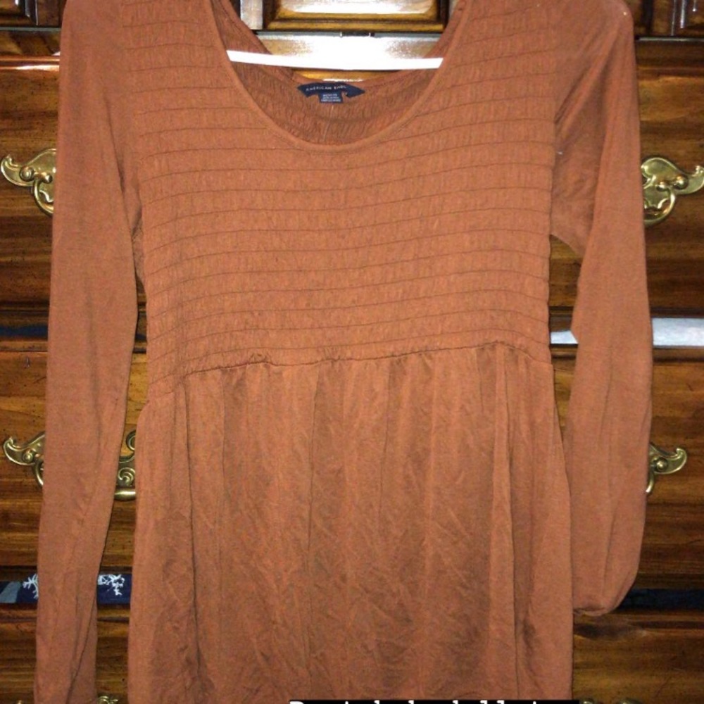 Rust orange babydoll top brand new